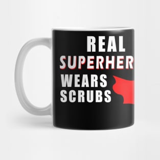 real superheroes wear scrubs Mug